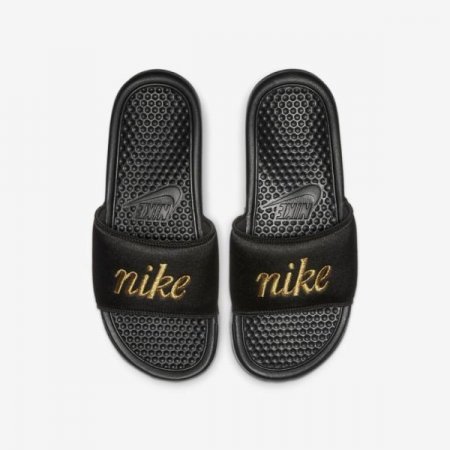 Nike Shoes Benassi JDI TXT SE | Black / Black / Metallic Gold