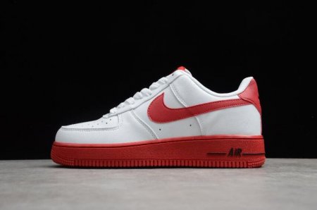 Men's | Nike Air Force 1 07 White University Red AO6820-800 Running Shoes