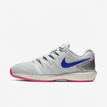 Nike Shoes Court Air Zoom Prestige | Pure Platinum / Metallic Platinum / Pink Blast / Racer Blue