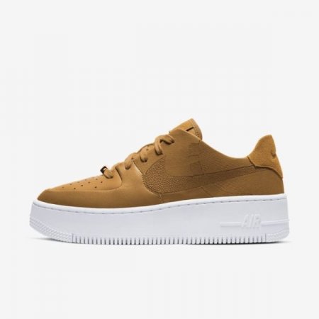 Nike Shoes Air Force 1 Sage Low LX | Wheat / Metallic Gold / White / Wheat