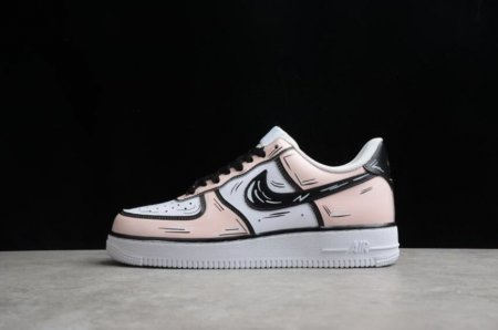 Women's | Nike Air Force 1 07 CW2288-213 Pink White Black Running Shoes