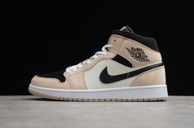 Women's | Air Jordan 1 Mid SE Milk Tea Basketball Shoes