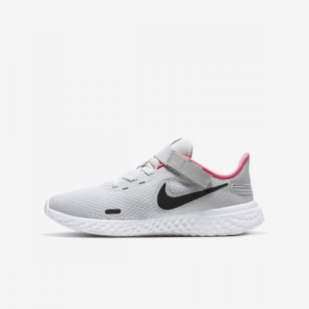 Nike Shoes Revolution 5 FlyEase | Photon Dust / White / Pink Glow / Black