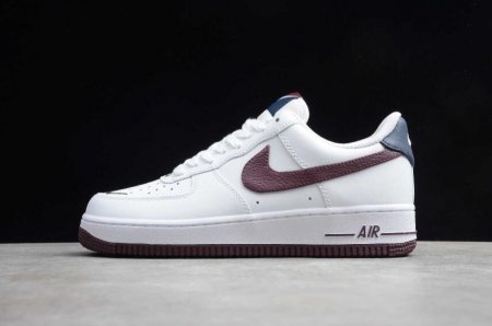 Men's | Nike Air Force 1 07 White Night Maroon Obsidian CJ8731-100 Running Shoes