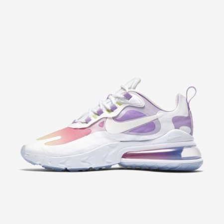 Nike Shoes Air Max 270 React | Multi-Colour / White / Metallic Gold / White