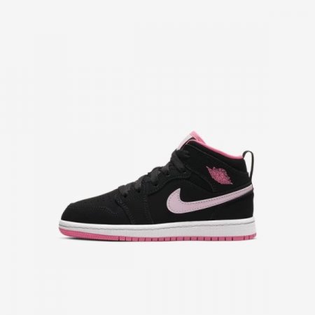 Air Jordan 1 Mid | Black / Digital Pink / White / Pink Foam