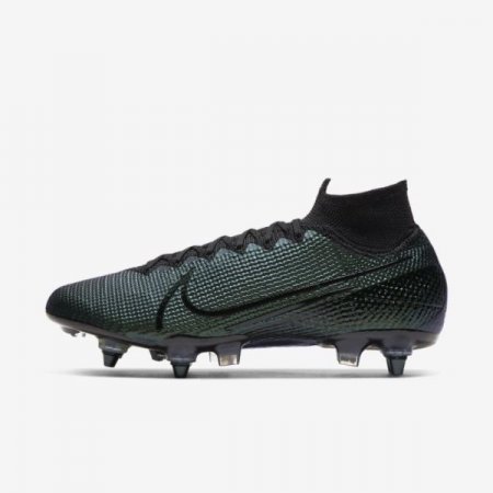 Nike Shoes Mercurial Superfly 7 Elite SG-PRO Anti-Clog Traction | Black / Black