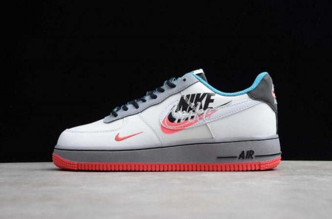 Women's | Nike Air Force 1 07 White Ember Glow Black CT1620-100 Running Shoes