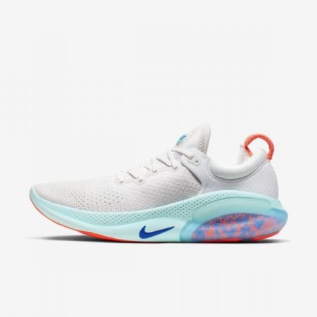 Nike Shoes Joyride Run Flyknit | White / Platinum Tint / Bright Mango / Racer Blue