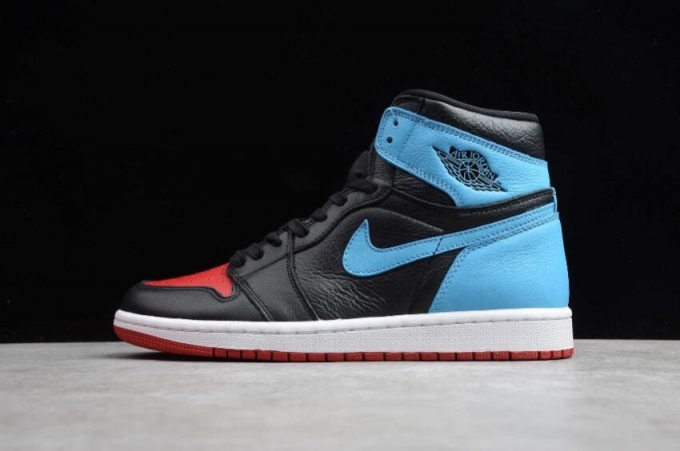 Men's | Air Jordan 1 High OG WMNS UNC To Chicago Black Dark Powder Blue-Gym Red Basketball Shoes