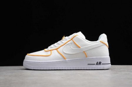 Women's | Nike Air Force 1 Upstep White Yellow JJ3031-878 Running Shoes