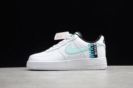 Women's | Nike Air Force 1 07 Worldwide White Ice Blue CK6924-100 Running Shoes