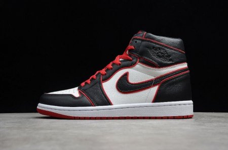 Men's | Air Jordan 1 Retro High OG White Red Black Basketball Shoes