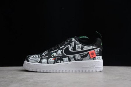 Women's | Nike Air Force 1 07 CZ5927-001 Black Shoes Running Shoes