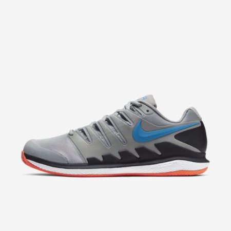 Nike Shoes Court Air Zoom Vapor X | Light Smoke Grey / Off Noir / White / Blue Hero