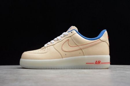 Men's | Nike Air Force 1 07 Beige Blue Red White DH0928-800 Running Shoes