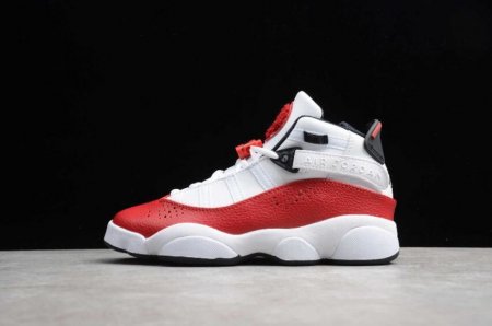 Women's | Air Jordan 6 Retro Rings White Black University Red Basketball Shoes