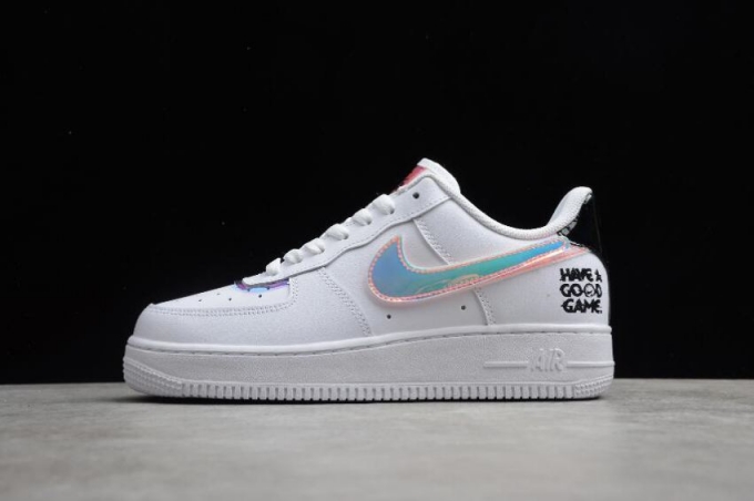 Women's | Nike Air Force 1 07 Good Game White Multicolor Black DC0710-191 Running Shoes