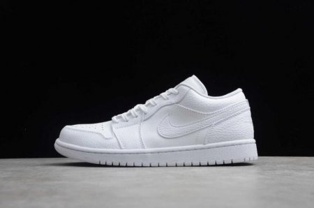 Men's | Air Jordan 1 Low Triple White Basketball Shoes