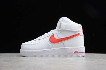 Men's | Nike Air Force 1 High 07 White Gym Red AT4141-107 Running Shoes