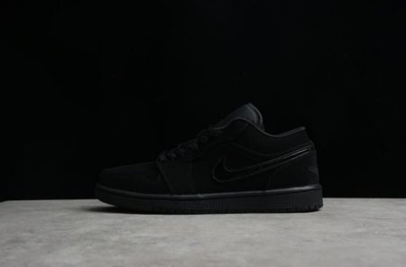 Men's | Air Jordan 1 Low Triple Black Basketball Shoes