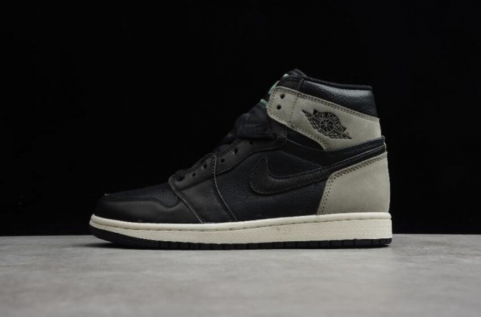 Women's | Air Jordan 1 Retro High OG Black White Fresh Mint Basketball Shoes