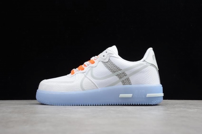 Women's | Nike Air Force 1 React QS White Light Bone Sail CQ8879-100 Running Shoes