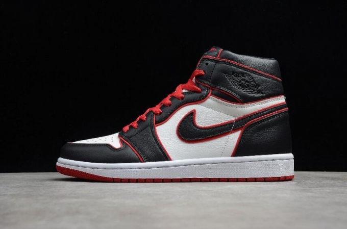 Women's | Air Jordan 1 Retro High OG White Red Black Basketball Shoes