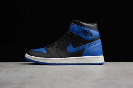 Men's | Air Jordan 1 Retro High OG Black Royal White Basketball Shoes