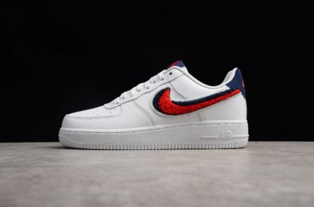 Women's | Nike Air Force 1 07 White University Red Blue Void 823511-106 Running Shoes