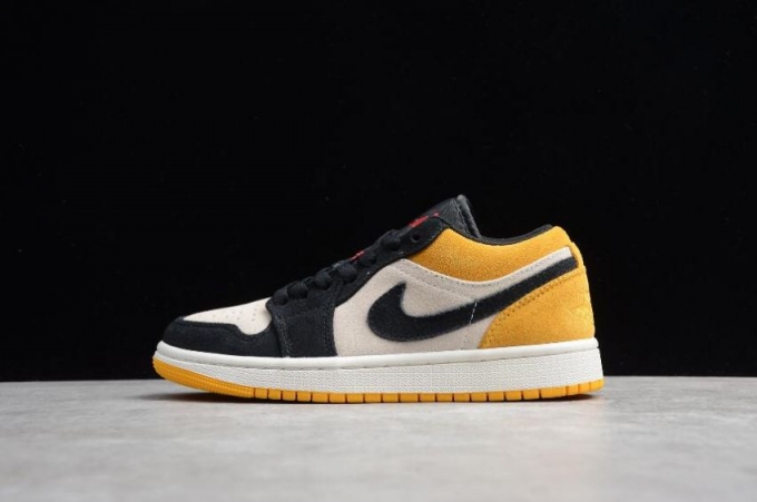 Men's | Air Jordan 1 Low Sail Gym Red-University Gold-Black Basketball Shoes