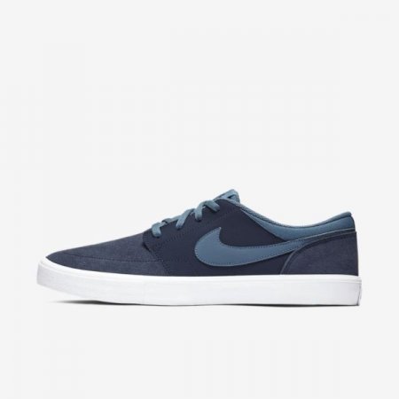 Nike Shoes SB Solarsoft Portmore II | Obsidian / White / White / Thunderstorm