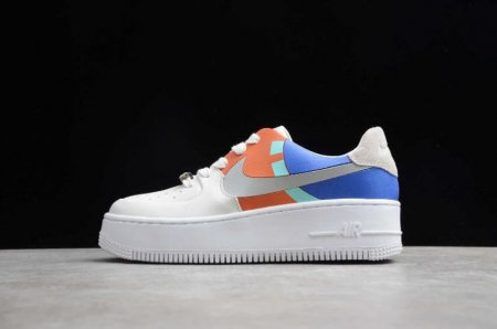 Men's | Nike Air Force 1 Sage Low LX Rice White Gray Blue BV1976-006 Running Shoes