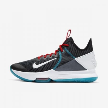 Nike Shoes LeBron Witness 4 | Black / Chile Red / Glass Blue / White