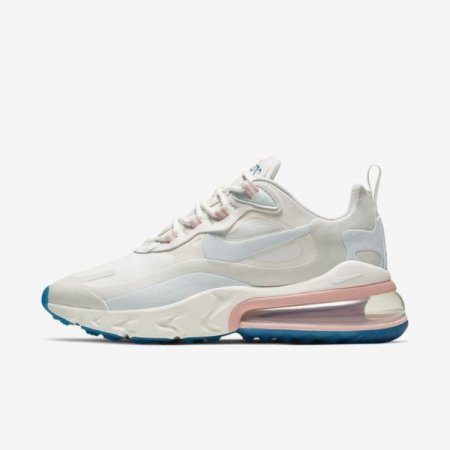 Nike Shoes Air Max 270 React (American Modern) | Summit White / Phantom / Coral Stardust / Ghost Aqua