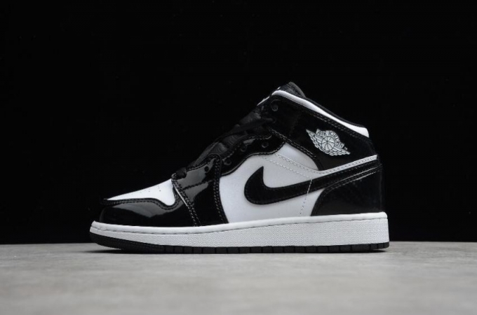 Women's | Air Jordan 1 Mid SE ASW GS Panda Black White Shoes Basketball Shoes