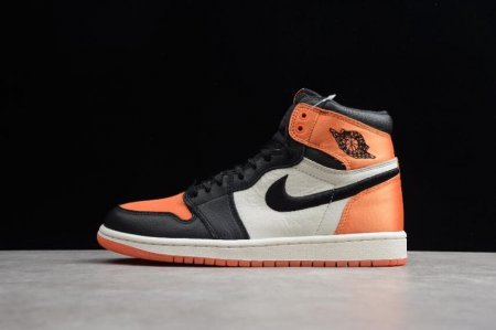 Women's | Air Jordan 1 Retro High OG Black Starfish Sail Black White Orange Basketball Shoes