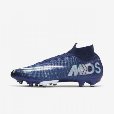 Nike Shoes Mercurial Superfly 7 Elite MDS AG-PRO | Blue Void / White / Black / Metallic Silver