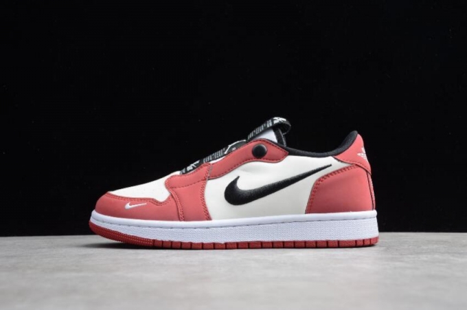 Women's | Air Jordan 1 Low Slip Varsity Red Black White Basketball Shoes