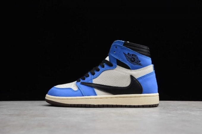 Men's | Air Jordan 1 High OG TS Sail Black-Blue Basketball Shoes