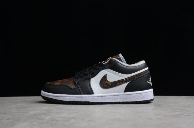 Women's | Air Jordan 1 Low Black Lt Smoke Grey Basketball Shoes