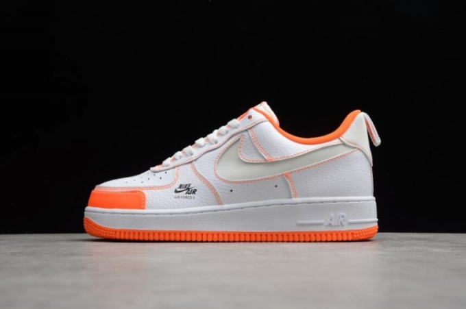 Men's | Nike Air Force 1 LV8 Utility White Orange CV3039-103 Running Shoes