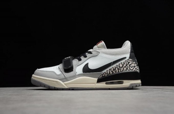 Women's | Air Jordan Legacy 312 Low White Grey Black CD7069-101 Basketball Shoes