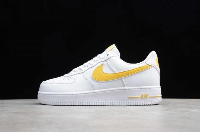 Women's | Nike Air Force 1 07 White Yellow AO2423-105 Running Shoes