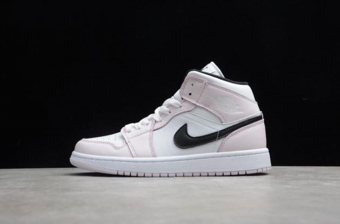 Men's | Air Jordan 1 Mid Light Violet Black White Basketball Shoes