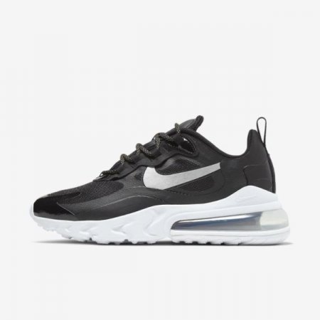 Nike Shoes Air Max 270 React | Black / Metallic Gold / White / Metallic Silver