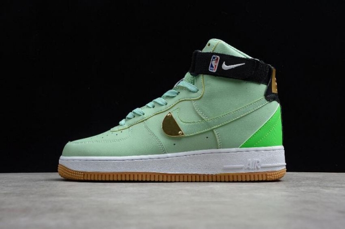 Women's | Nike Air Force 1 High 07 NBA Green Gum Enamel Green CT2306-300 Running Shoes