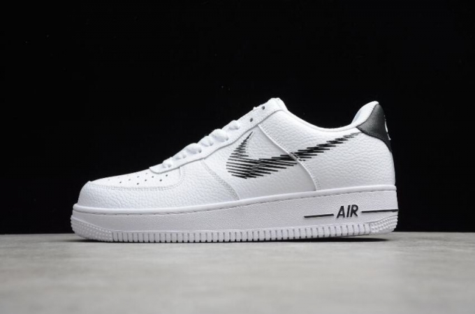 Men's | Nike Air Force 1 07 Zig Zag White Black DN4928-100 Running Shoes