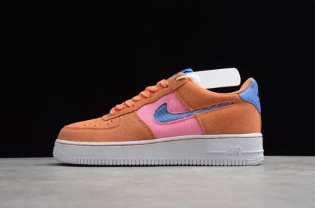 Women's | Nike Air Force 1 Low Blue Orange White CW7300-800 Running Shoes