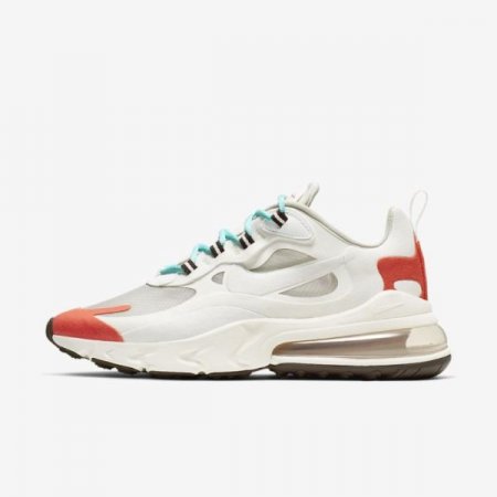 Nike Shoes Air Max 270 React (Mid-Century) | Light Beige Chalk / Summit White / Team Orange / Platinum Tint